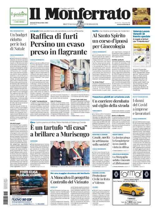 Il Monferrato - Edizione 85 del 15/11/2022